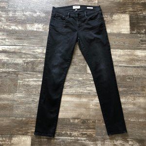 Frame le Garçon Boyfriend Jeans Black Elm Street Wash Size 26 Cropped Mid Rise